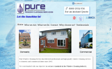 link to pure window cleaning services website